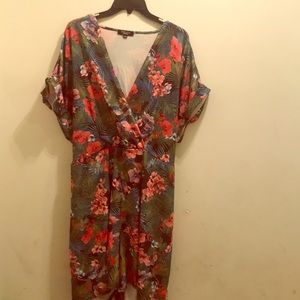 Tropical Print Romper. Great for the Beach.